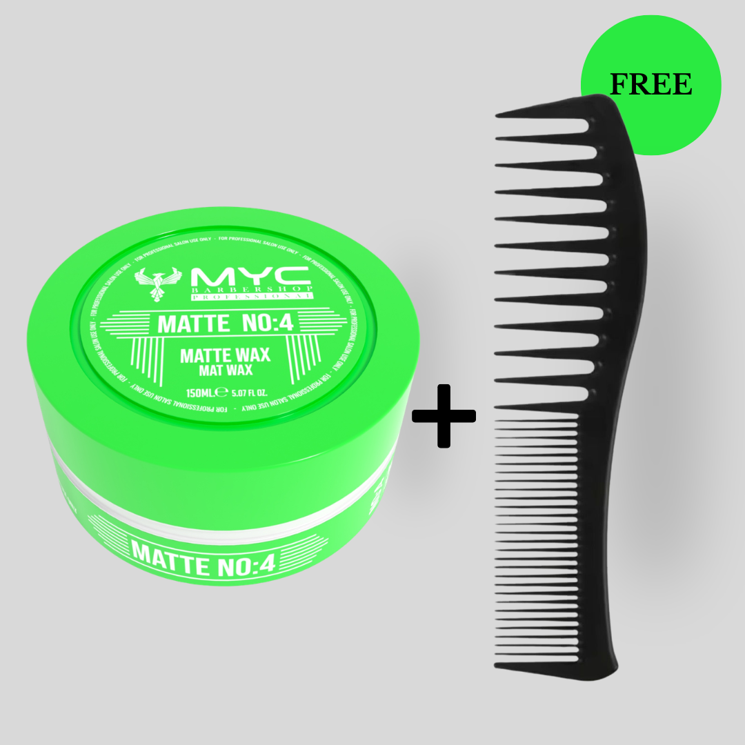 Styling Bundle – Mattwachs & Stylingkamm | Klassischer Halt ohne verkleben & präzises Finish