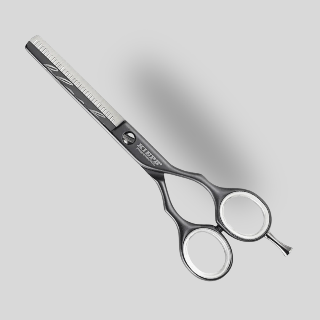 Kiepe professionelle Ausdünnungsschere halbe Klinge luxury black 5.5″