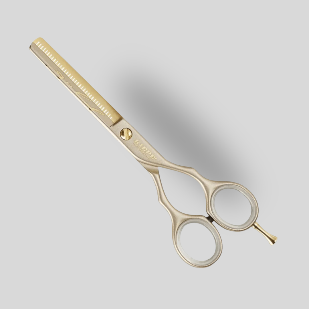 Kiepe professionelle Ausdünnungsschere halbe Klinge luxury gold 5.5″