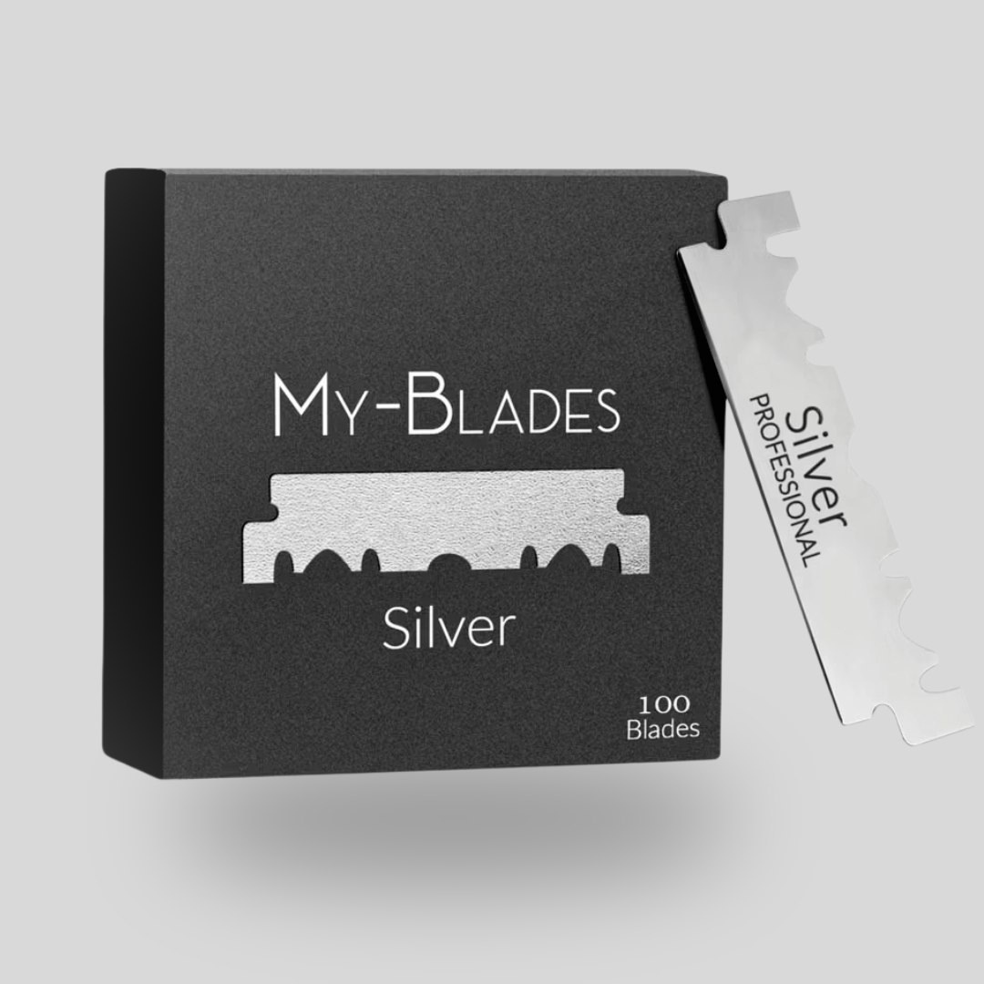 MY BLADES 100 Single Edge Blades Silver