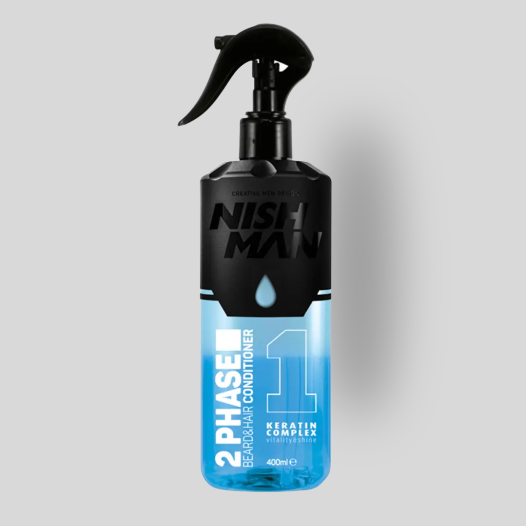 NISHMAN 2 Phasen Beard & Hair Conditioner 01 - KERATIN, 400 ml