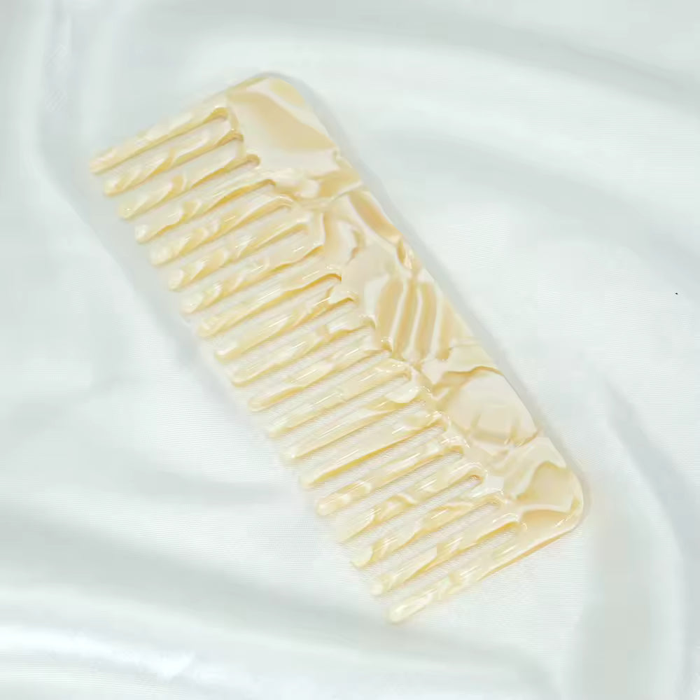 Acetat-Marmor-Kamm, antistatisch, breite Zahn-Haarkämme für Frauen, lockiges Haar, Salon, Friseur-Styling-Werkzeuge (Kopie)