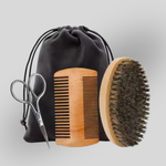 Beard Care &amp; Styling Set – Beard Brush, Beard Scissors, Beard Comb &amp; Nourishing Beard Oil | Professional Barbershop Quality