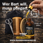 Beard Care &amp; Styling Set – Beard Brush, Beard Scissors, Beard Comb &amp; Nourishing Beard Oil | Professional Barbershop Quality